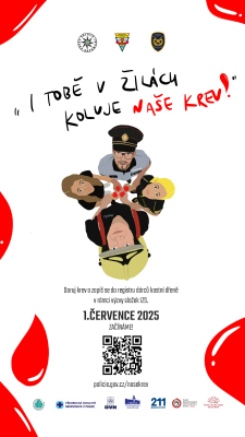 Výzva „I tobě v žilách koluje naše krev“. Daruj krev a vstup do registru dárců krvetvorných buněk!